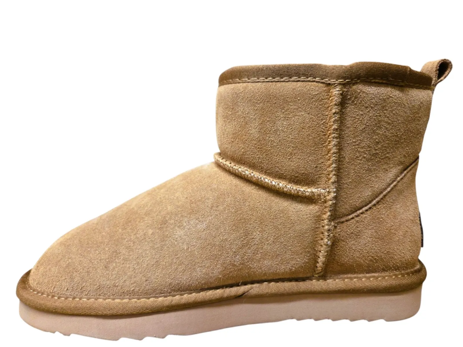 Warmbat Warmbat Wallaby Women Suede Boot Cognac Pantoffels/Boots Cognac Suede Dames