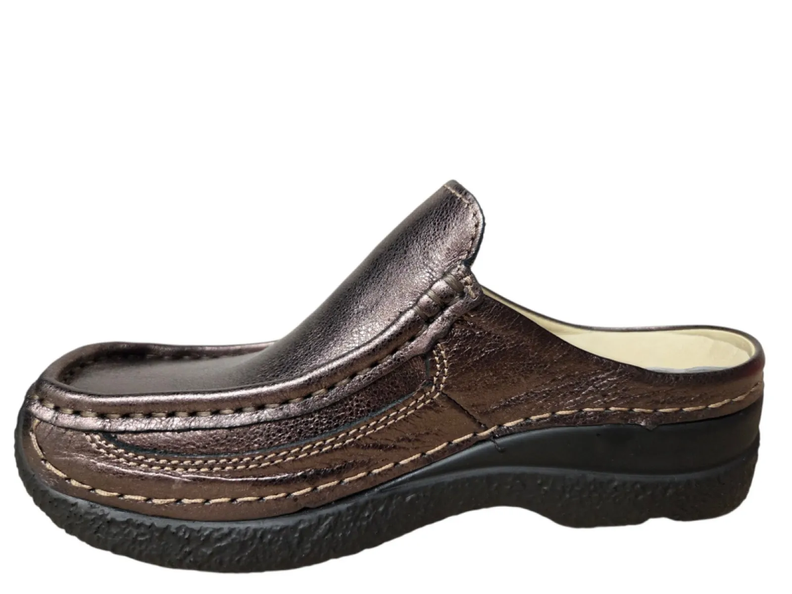 Wolky Wolky 0620223 203 Muilen Open Hiel Instappers Brons Leer Dames