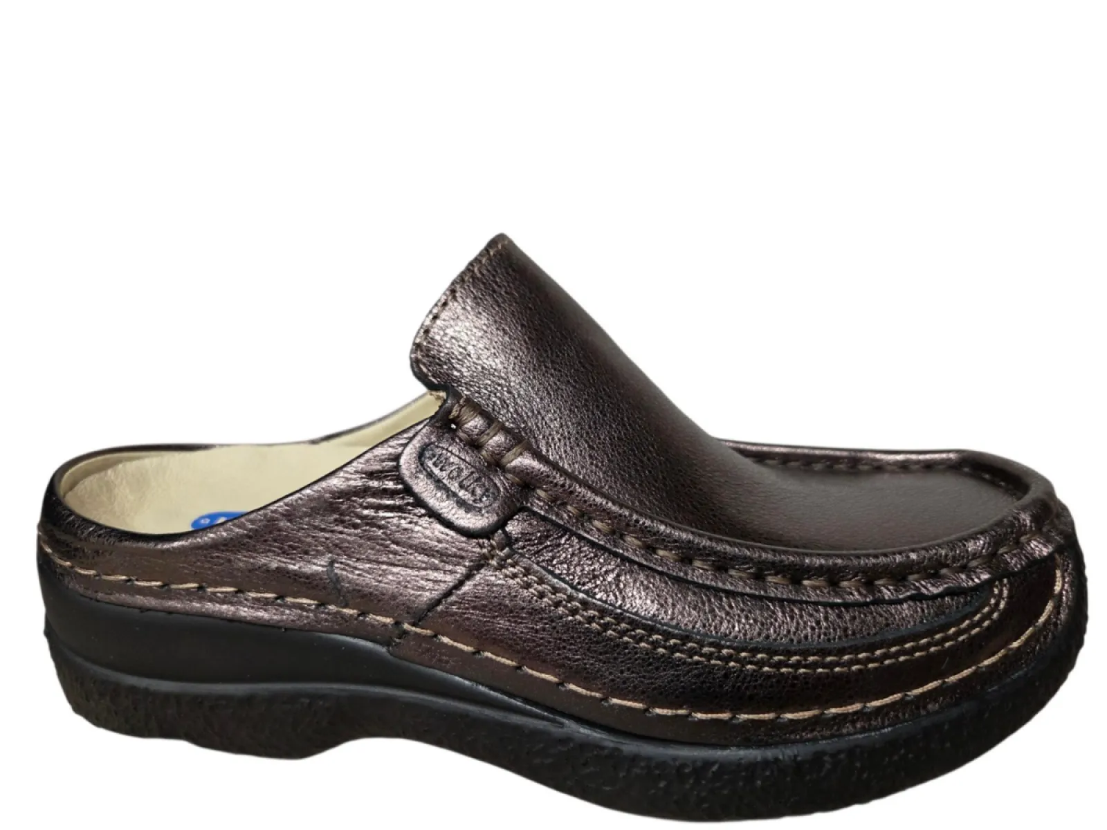 Wolky Wolky 0620223 203 Muilen Open Hiel Instappers Brons Leer Dames