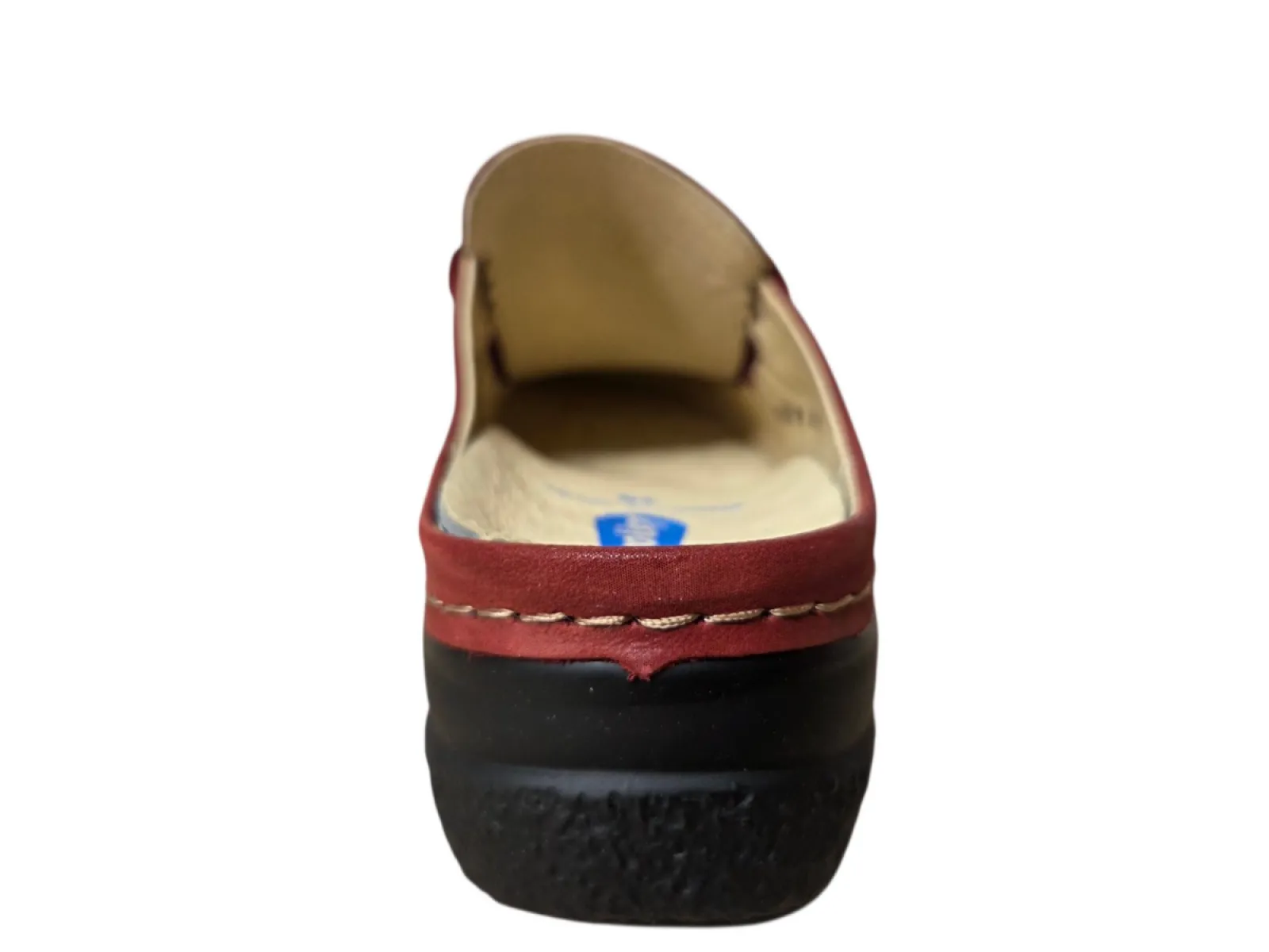 Wolky Wolky 0620236 553 Muilen Open Hiel Instappers Rood Leer Dames