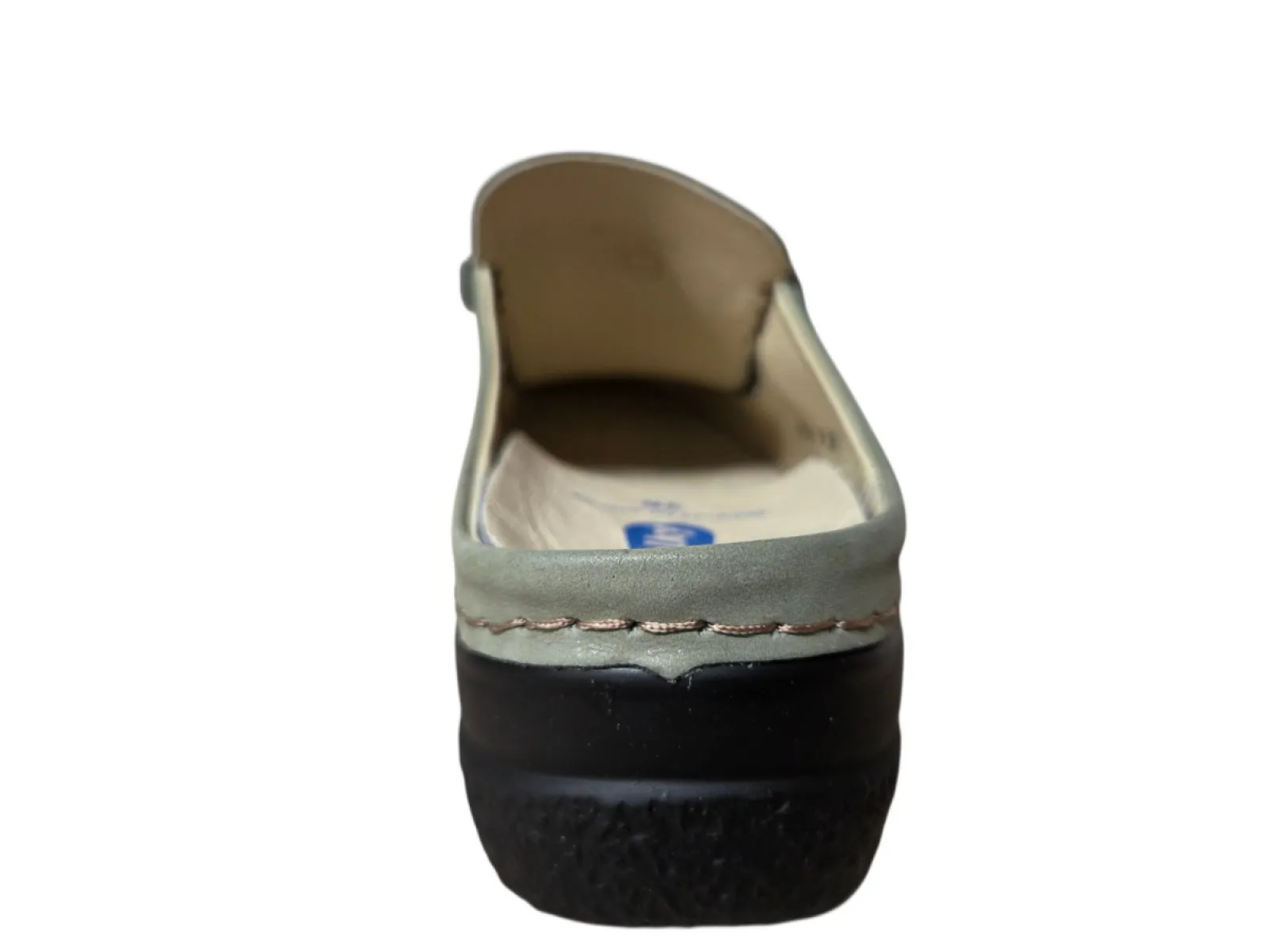 Wolky Wolky 0620236 701 Muilen Open Hiel Instappers Groen Leer Dames