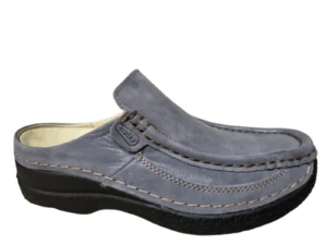 Wolky Wolky 0620236 826 Muilen Open Hiel Instappers Blauw Leer Dames