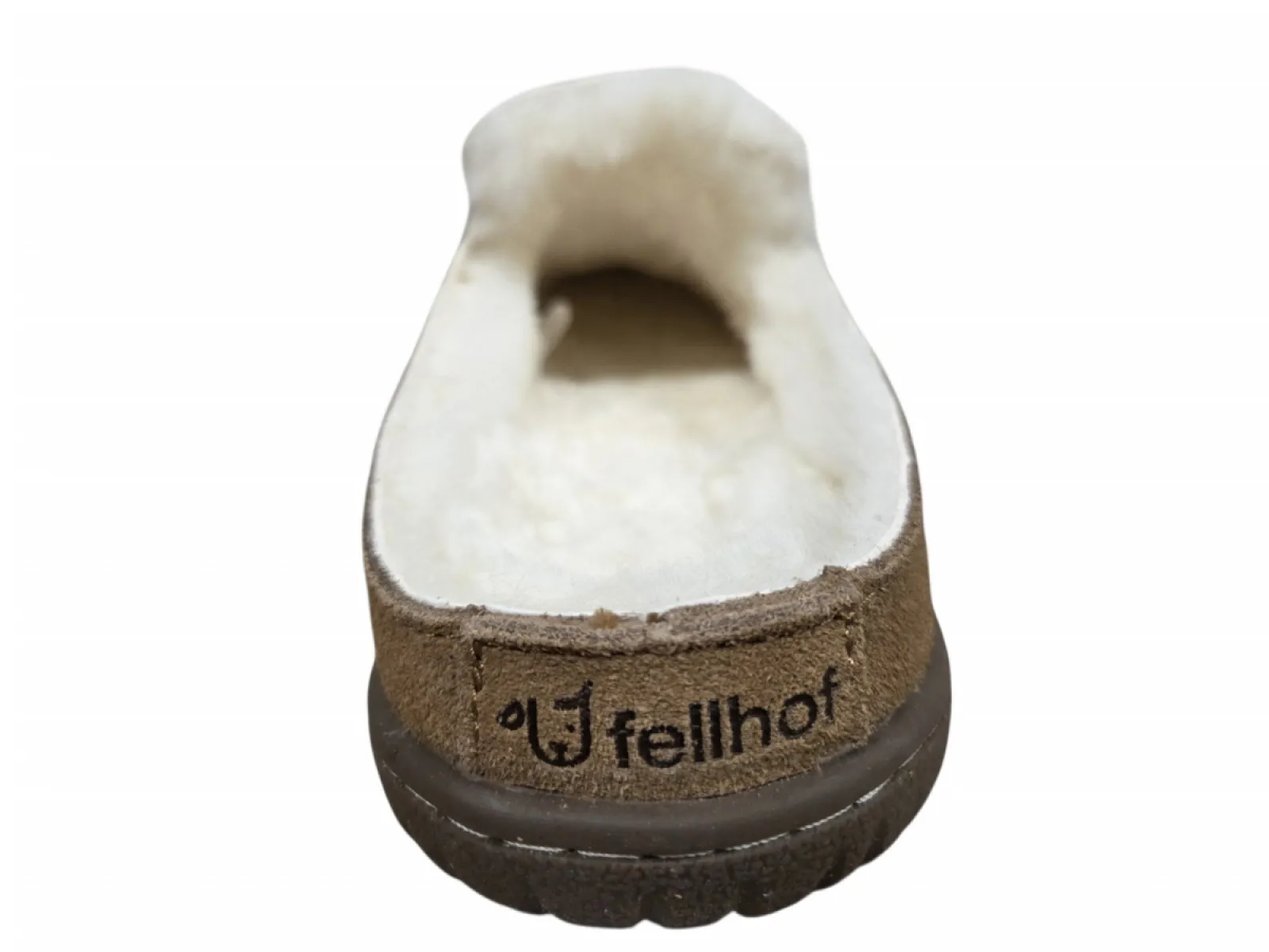 Fellhof Fellhof 3540 Cognac Pantoffels Dichte Sloffen Cognac Suede Heren
