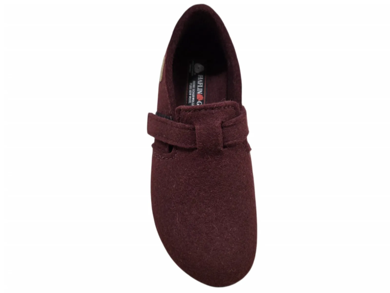 Haflinger Haflinger Everest Focus 009 Bordeaux Pantoffels Dichte Sloffen Bordeaux Vilt Dames