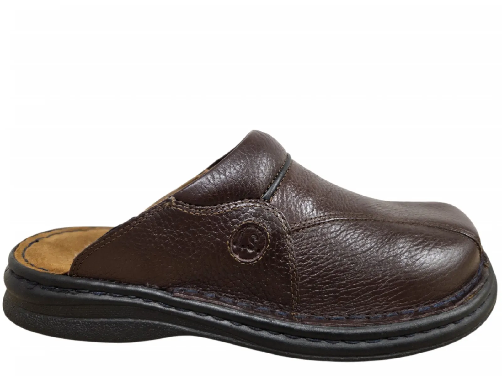 Josef Seibel Josef Seibel Klaus Brasil Pantoffels Open Muilen Bruin Leer Heren