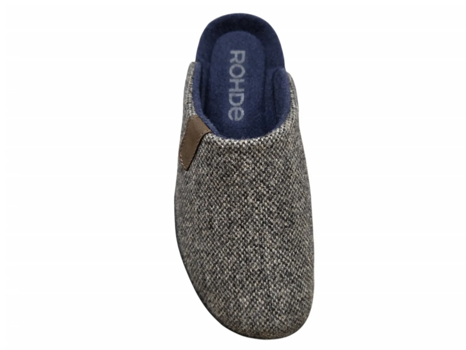 Rohde Rohde 2780 82 Pantoffels Open Sloffen Grijs Textiel Heren