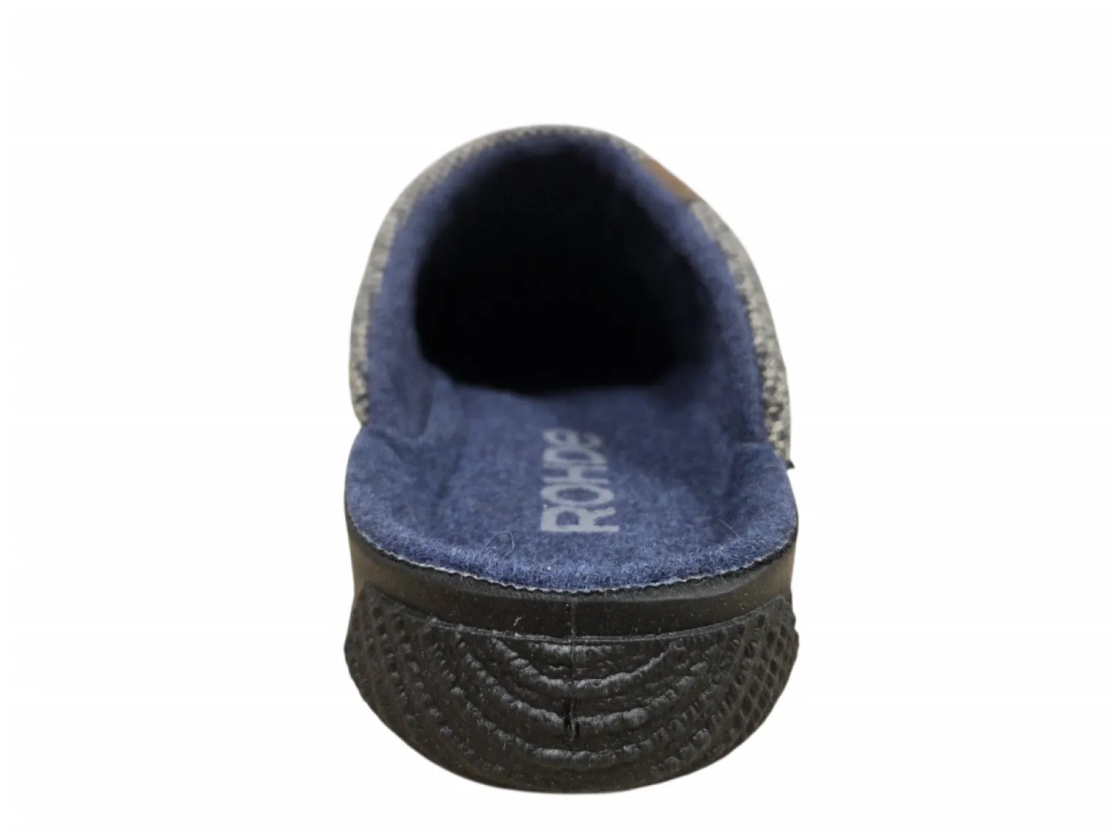 Rohde Rohde 2780 82 Pantoffels Open Sloffen Grijs Textiel Heren