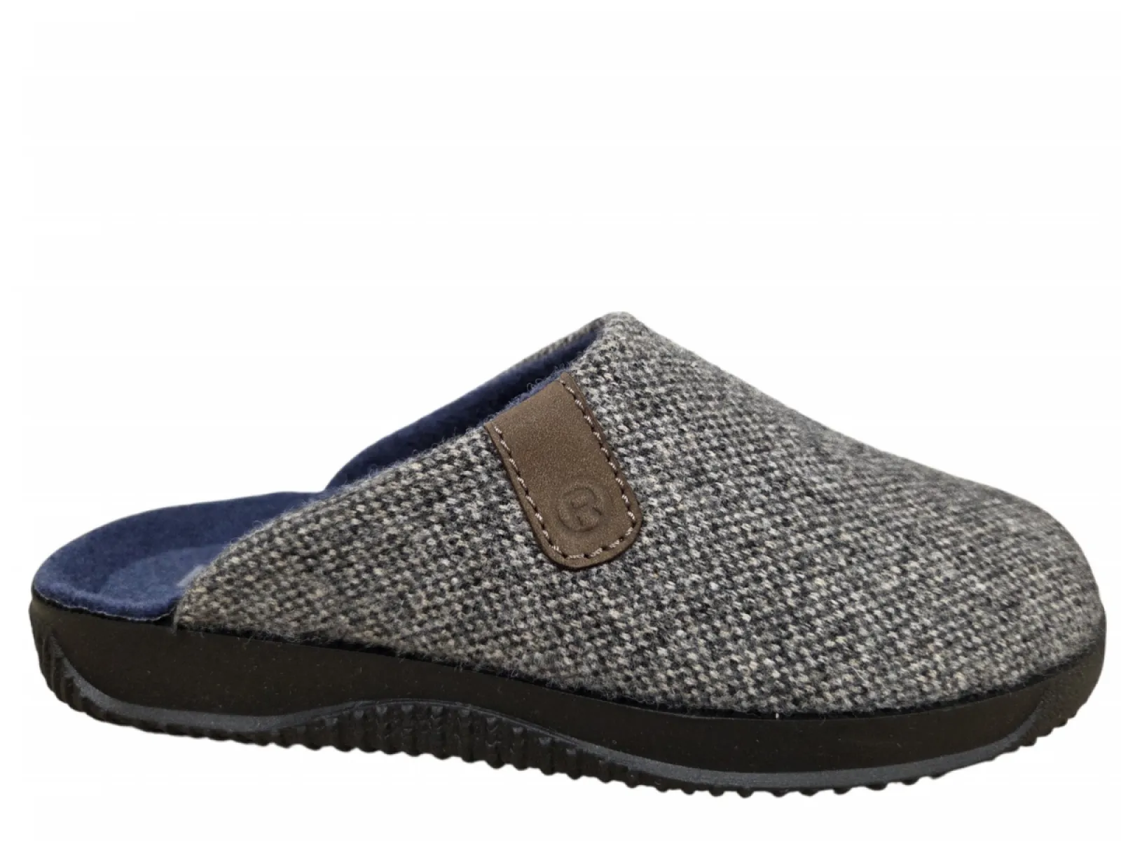 Rohde Rohde 2780 82 Pantoffels Open Sloffen Grijs Textiel Heren
