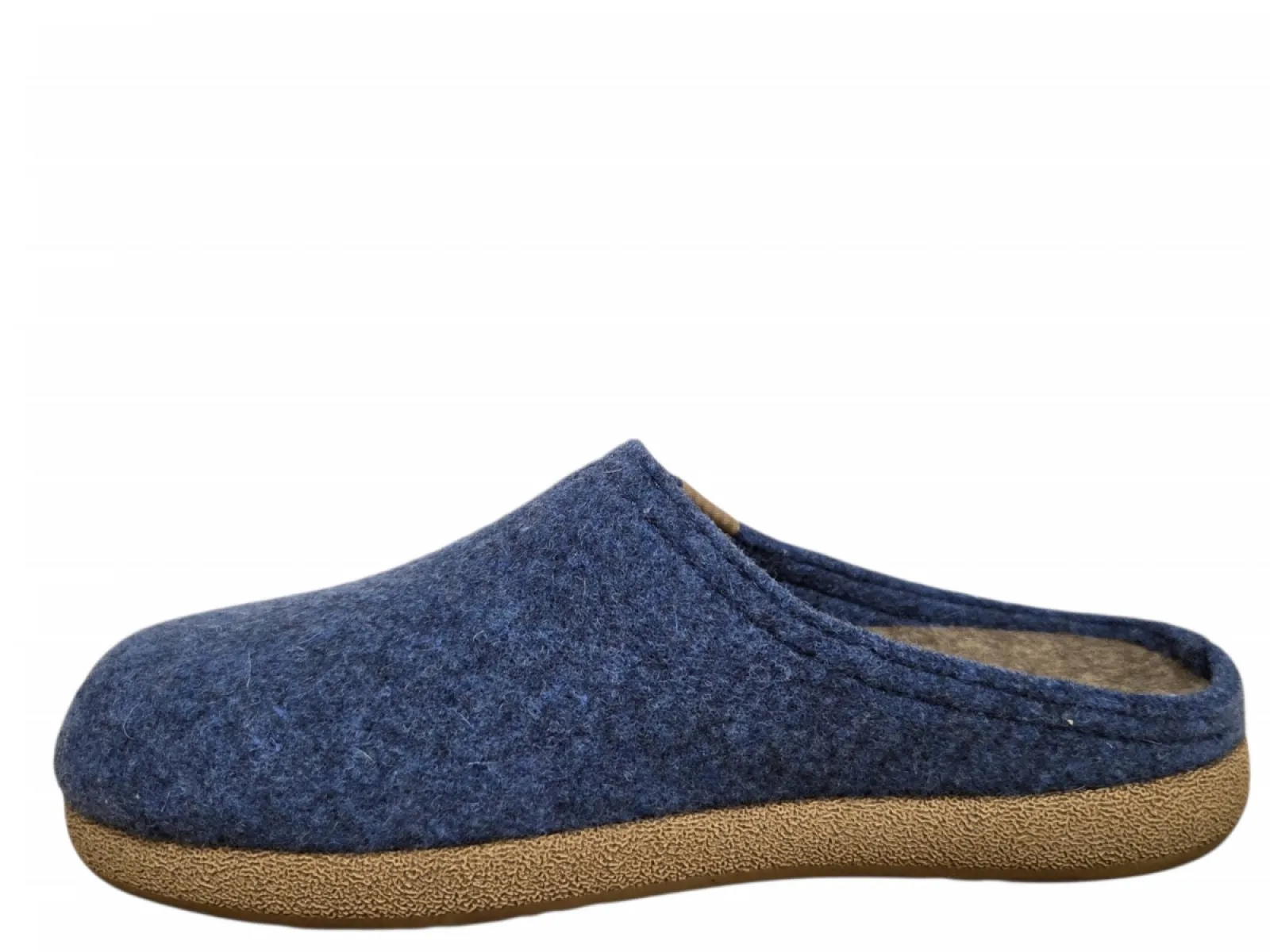 Rohde Rohde 6440 54 Pantoffels Open Sloffen Blauw Vilt Dames