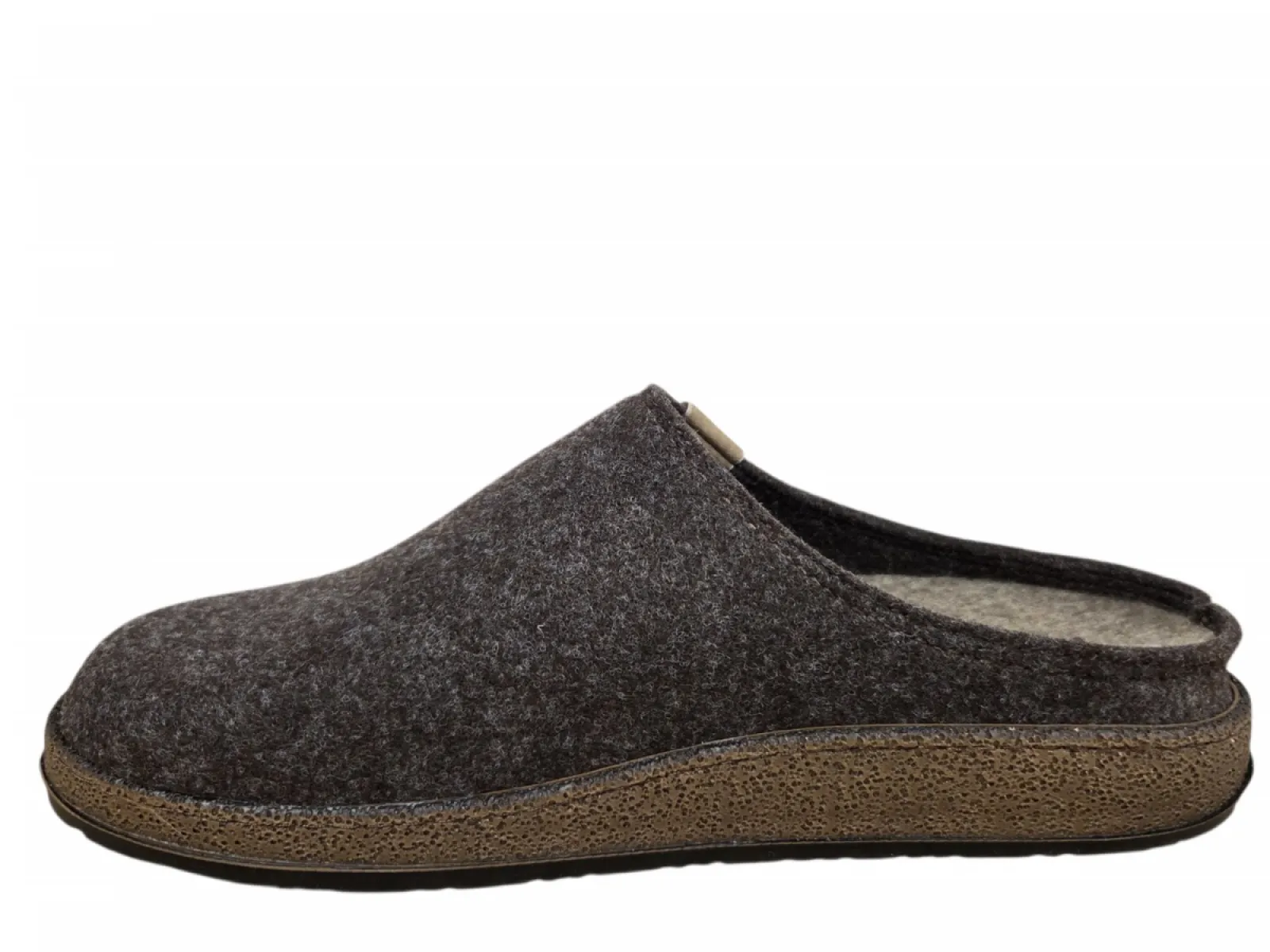 Rohde Rohde 6782 72 Pantoffel Open Hiel Bruin Vilt Heren