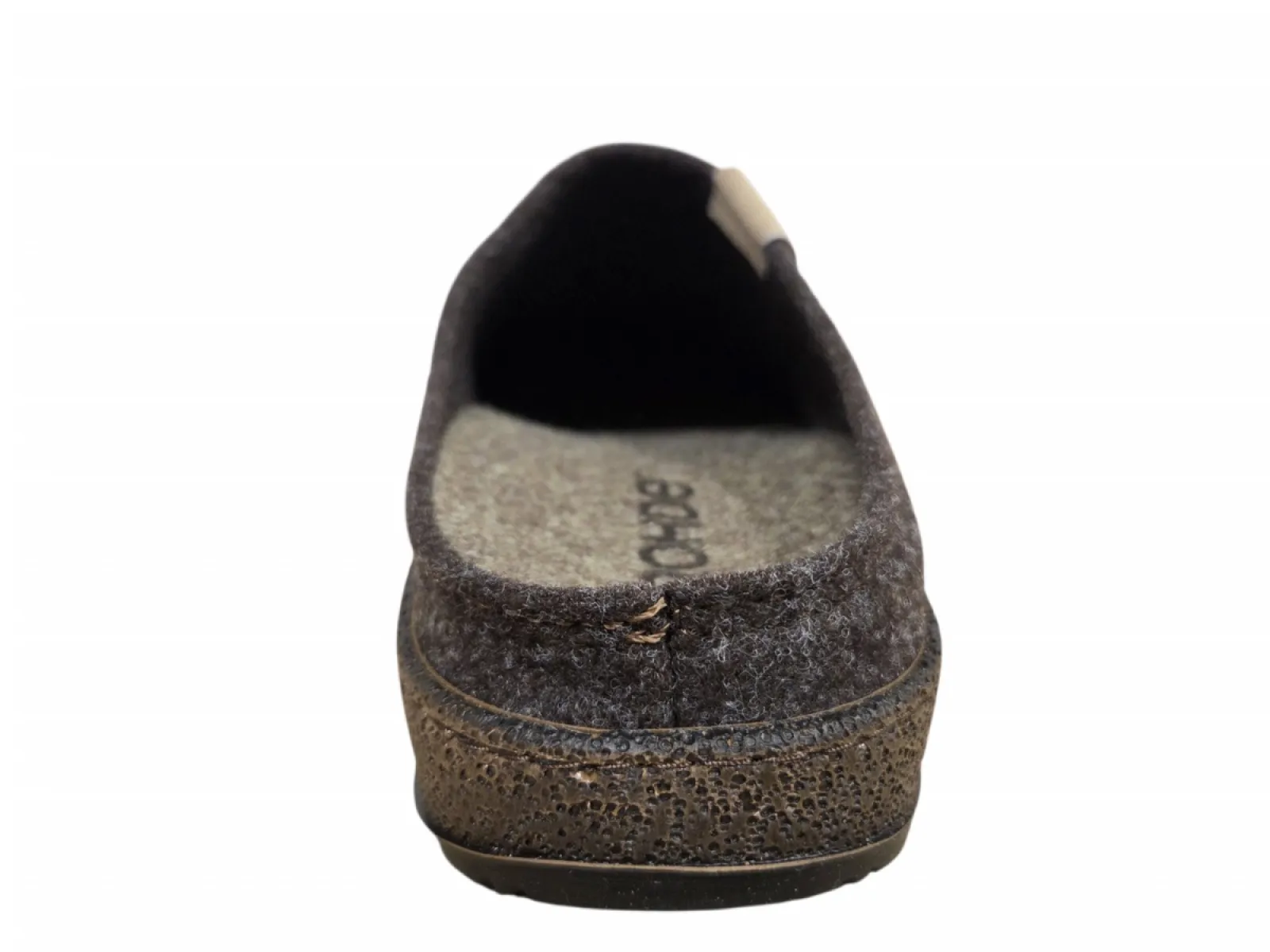 Rohde Rohde 6782 72 Pantoffel Open Hiel Bruin Vilt Heren