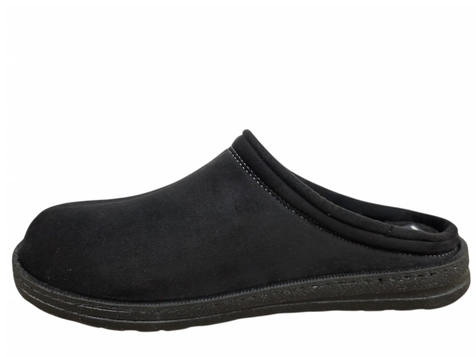 Rohde Rohde 7141 90 Pantoffel Open Sloffen Zwart Suede Heren