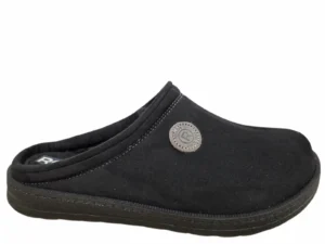 Rohde Rohde 7141 90 Pantoffel Open Sloffen Zwart Suede Heren