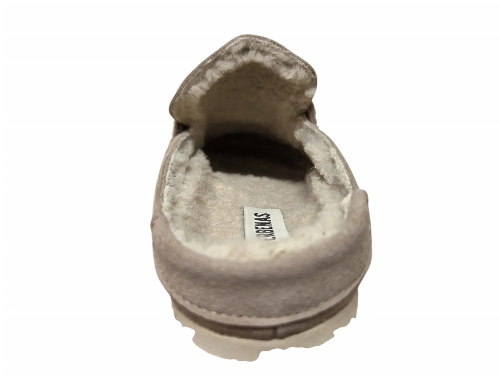 Verbenas Verbenas Movy Coccon Piedra Pantoffel Open Sloffen Beige Suede Dames