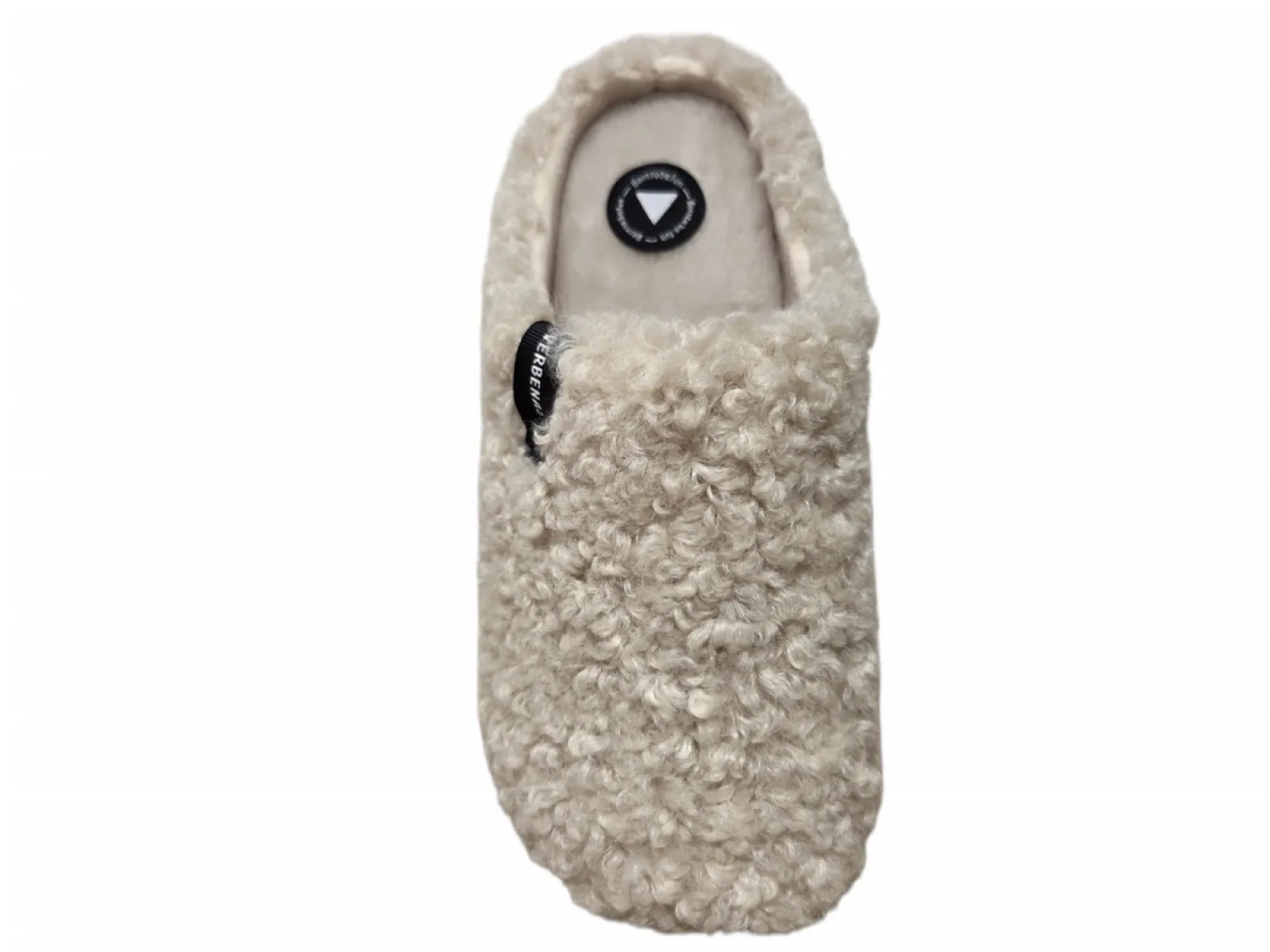Verbenas Verbenas York Curly Beige Pantoffels Open Hiel Beige Synthetisch Dames