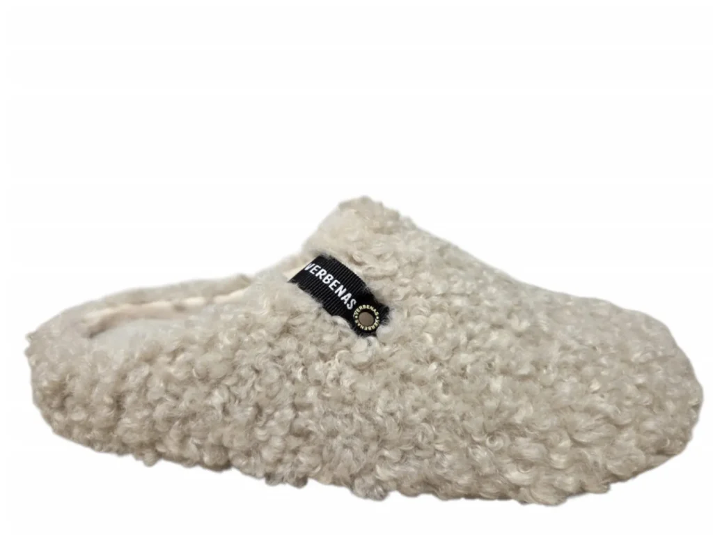 Verbenas Verbenas York Curly Beige Pantoffels Open Hiel Beige Synthetisch Dames