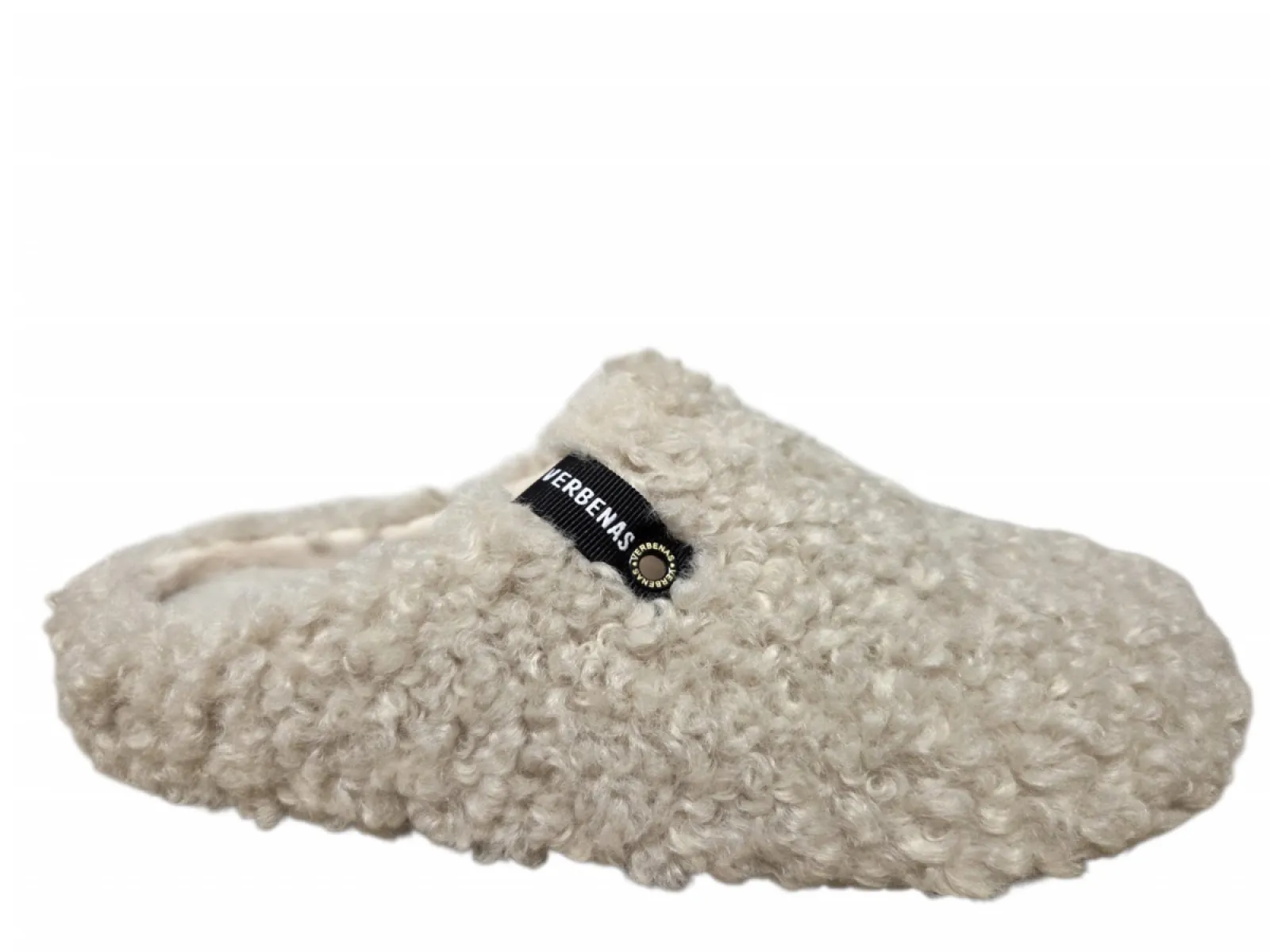 Verbenas Verbenas York Curly Beige Pantoffels Open Hiel Beige Synthetisch Dames