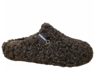 Verbenas Verbenas York Curly Testa Pantoffels Open Sloffen Bruin Textiel Dames
