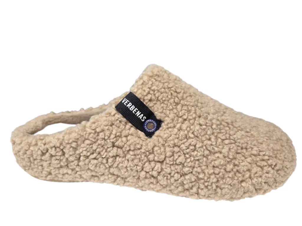 Verbenas Verbenas York Nairobi Beige Pantoffels open Sloffen Beige Textiel Dames