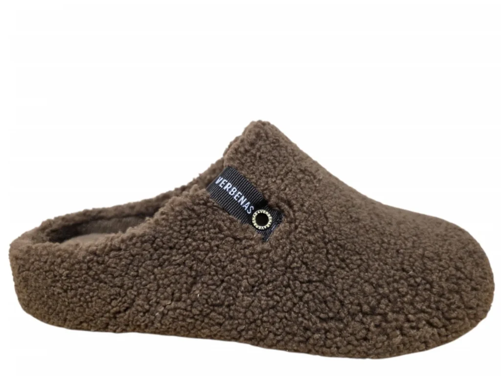 Verbenas Verbenas York Nairobi Marron Pantoffels Open Sloffen Bruin Textiel Dames