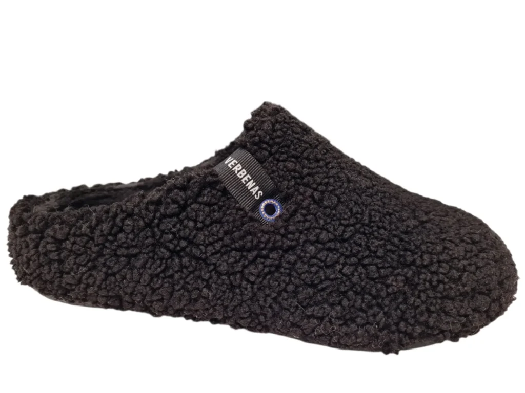 Verbenas Verbenas York Nairobi Negro Pantoffels Open Sloffen Zwart Textiel Dames