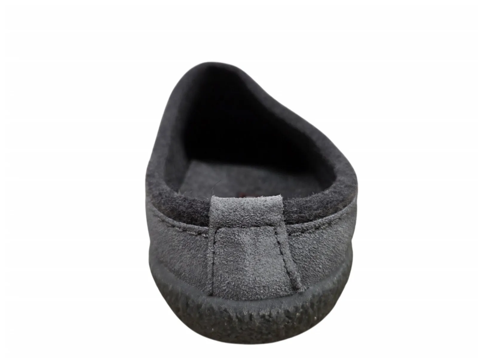 Haflinger Haflinger Blizzard Skane 004 Anthrazit Pantoffels Open Sloffen Grijs Vilt en Suede Heren