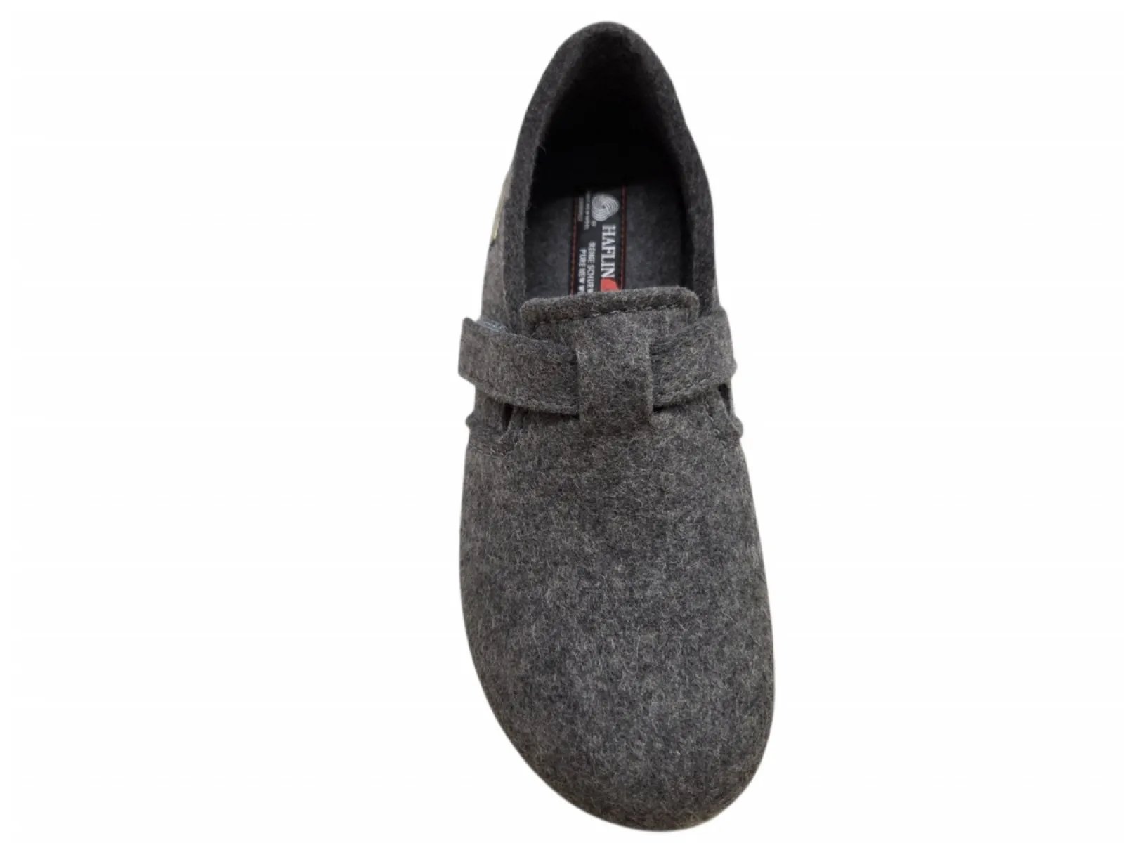Haflinger Haflinger Everest Focus 004 Anthrazit Pantoffels Dichte Sloffen Grijs Vilt Dames