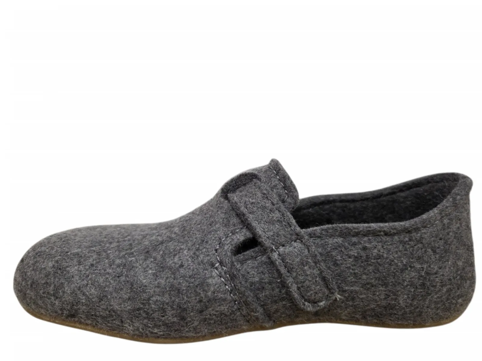 Haflinger Haflinger Everest Focus 004 Anthrazit Pantoffels Dichte Sloffen Grijs Vilt Dames