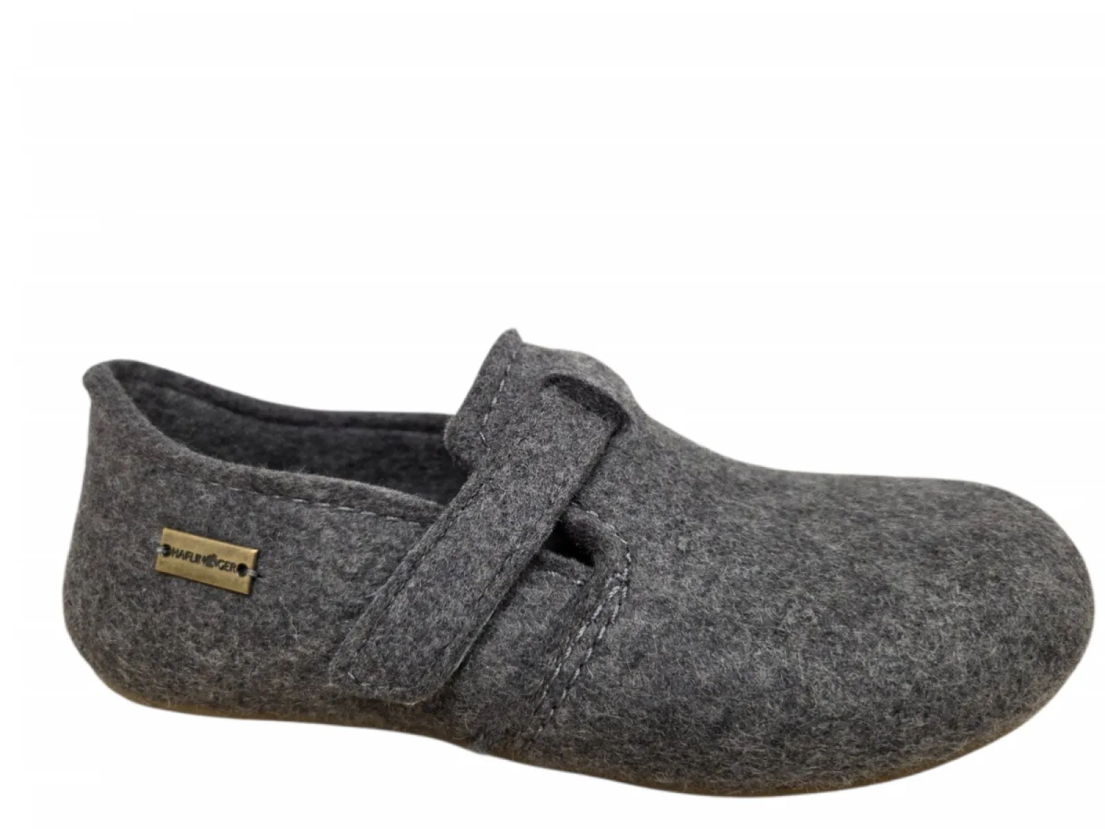 Haflinger Haflinger Everest Focus 004 Anthrazit Pantoffels Dichte Sloffen Grijs Vilt Dames