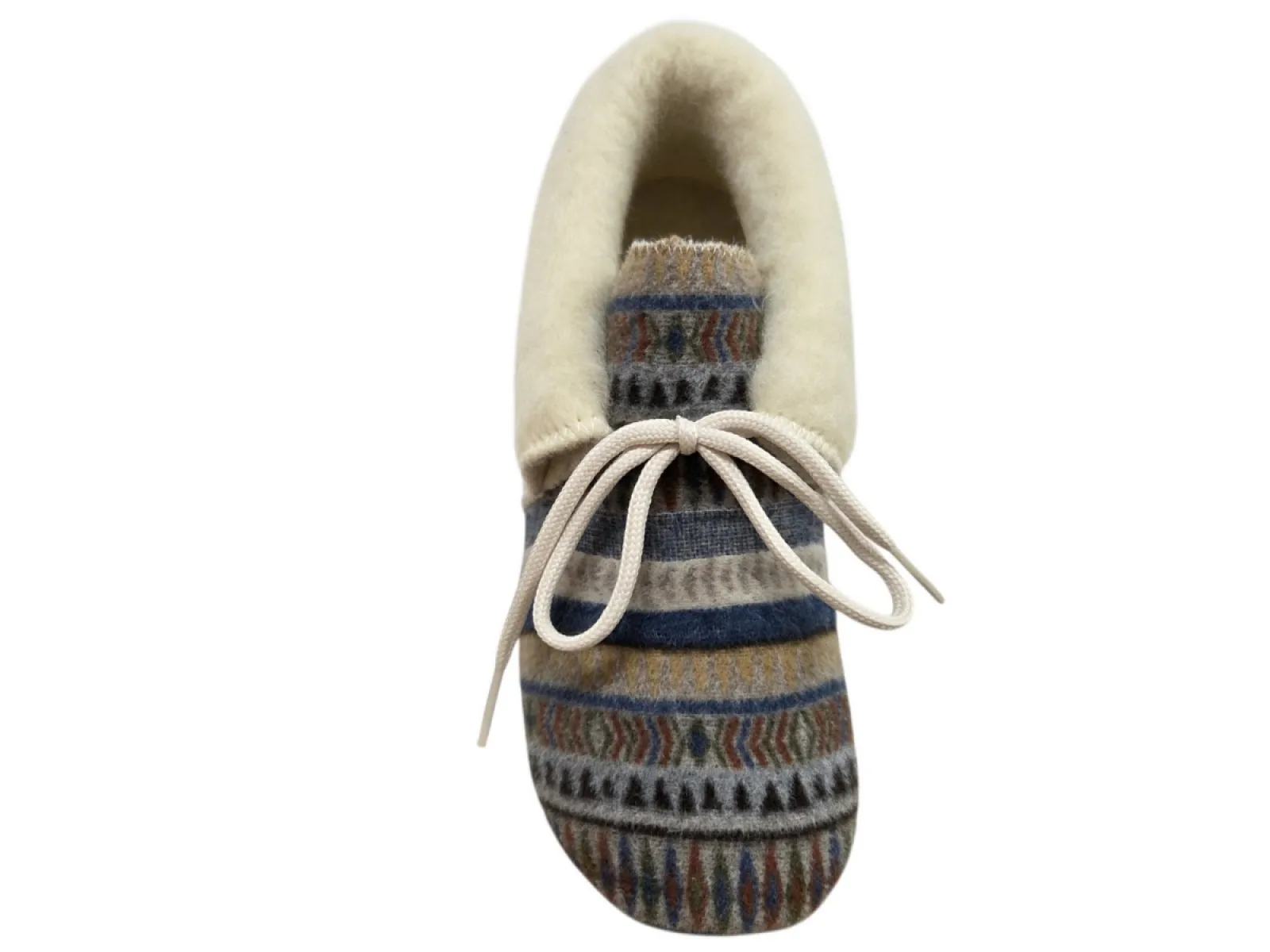 Q Fit Q Fit Eskimo Bleu Suede Pantoffels Dichte Sloffen Blauw Textiel Dames