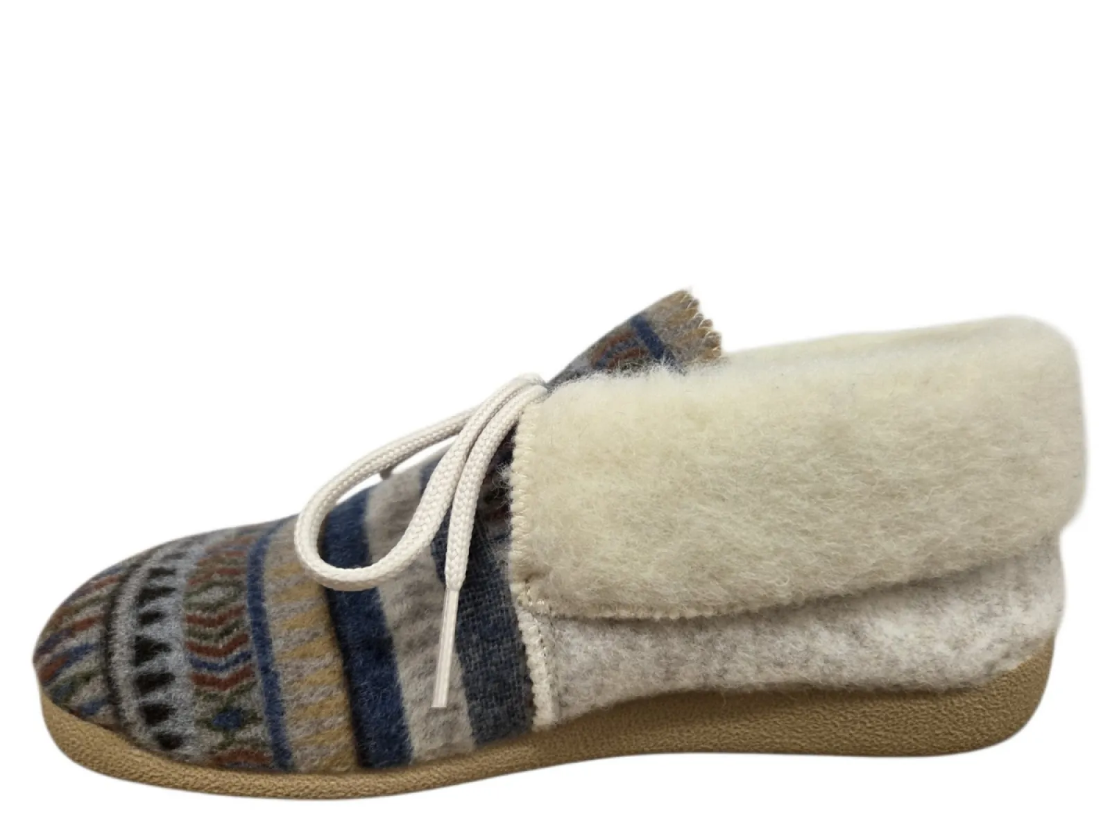 Q Fit Q Fit Eskimo Bleu Suede Pantoffels Dichte Sloffen Blauw Textiel Dames