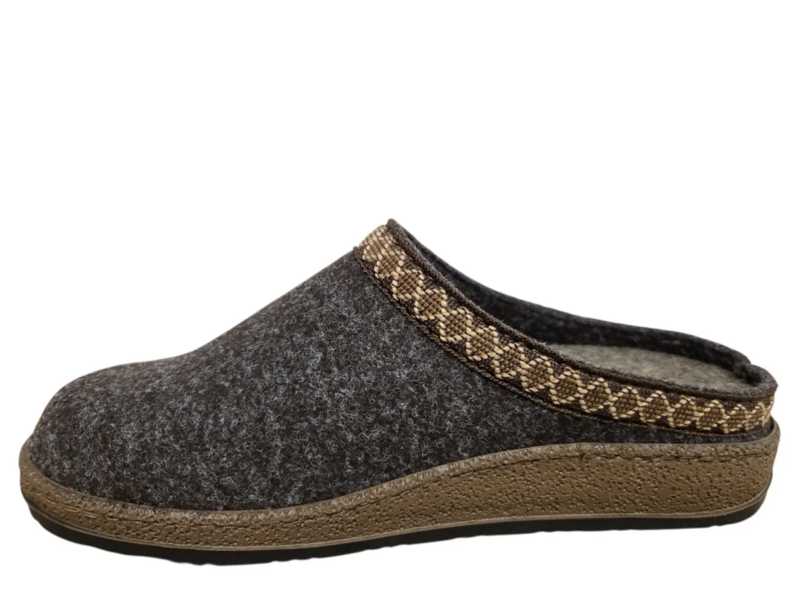 Rohde Rohde 6425 72 Pantoffels Open Sloffen Bruin Wol Dames