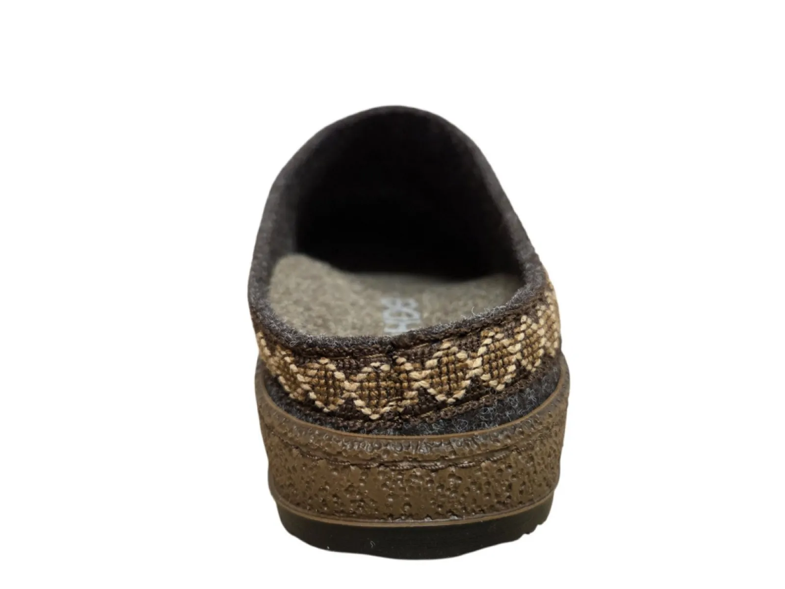 Rohde Rohde 6425 72 Pantoffels Open Sloffen Bruin Wol Dames
