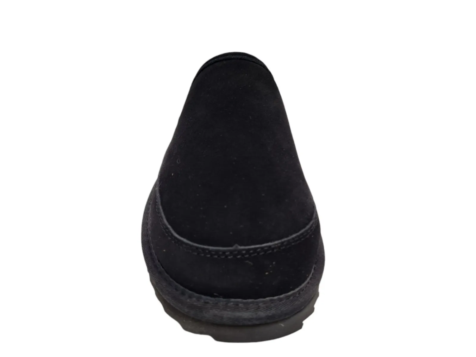 Warmbat Warmbat Cowra Men Suede Black Pantoffels Open Sloffen Zwart Suede Heren