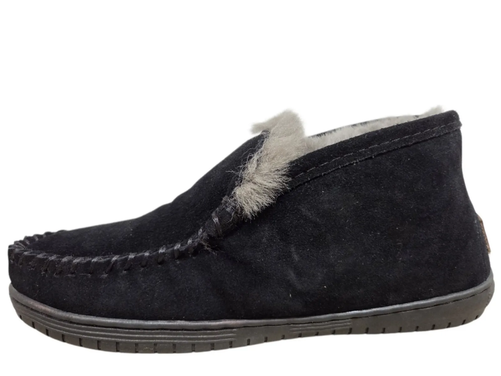 Warmbat Warmbat Rewan Men Suede Black Pantoffels Dichte Sloffen Zwart Suede Heren