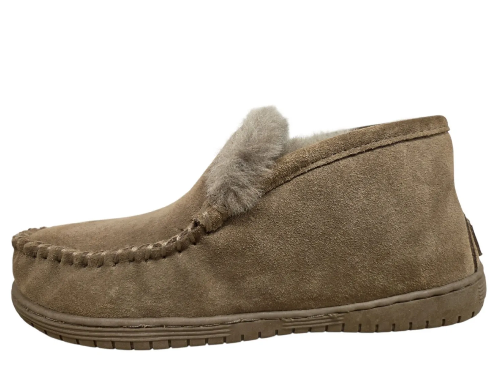 Warmbat Warmbat Rewan Men Suede Mud Pantoffels Dichte Sloffen Beige Suede Heren